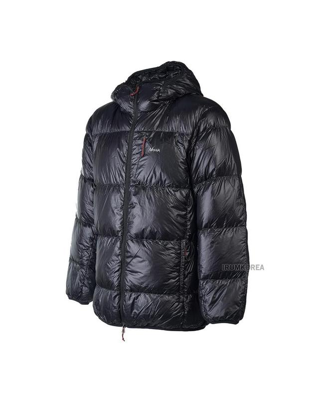 난가 [난가] FW25 남성 마운틴 로지 후드 패딩 NW2441 1A802 BLK 착용컷