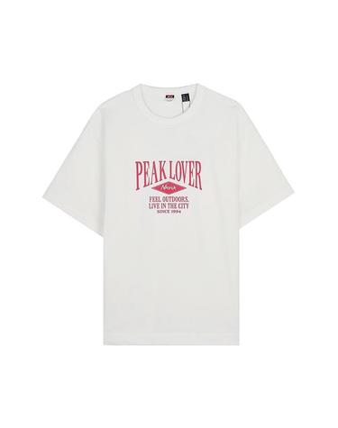 [난가] SS26 남성 피크 러버 티셔츠 N2610 1M039Z WHT