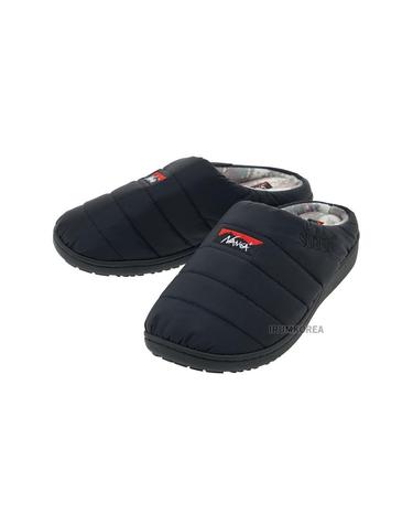 난가 [난가] FW26 공용 오로라텍스 패딩 슬리퍼 NA2443 3E105 BLK