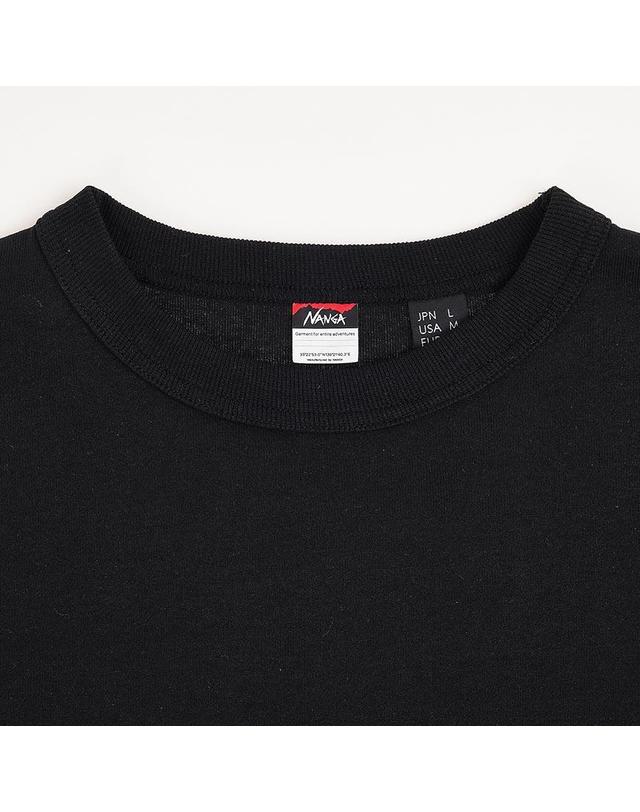 난가 [난가] SS26 남성 에코 하이브리드 티셔츠 N2500 1L030A BLK 착용컷