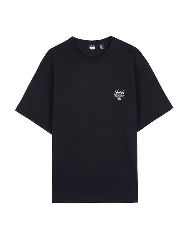 난가 [난가] SS26 남성 빈티지 플라워 티셔츠 N2610 1M036Z BLK 착용컷