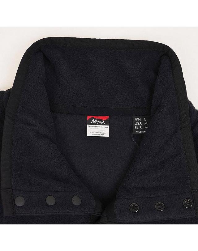 난가 [난가] FW26 에어 웜 플리스 탑 티셔츠 N2530 1P111A BLK 착용컷