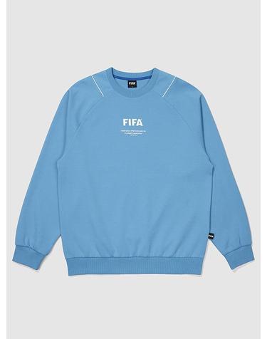 [FIFA 1904] 파이핑 포인트 레귤러 핏 맨투맨 블루(FF32MR52U_220)