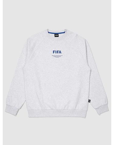 [FIFA 1904] 파이핑 포인트 레귤러 핏 맨투맨 멜란지그레이(FF32MR52U_140)