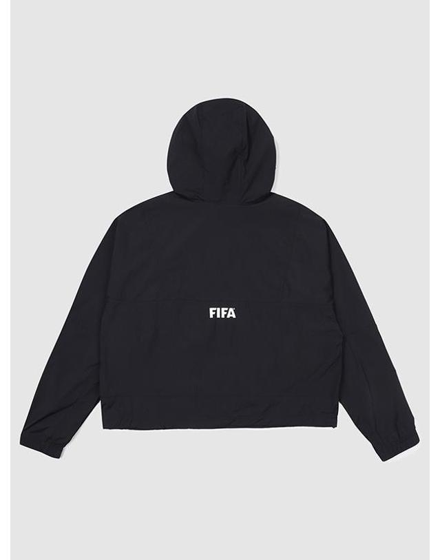 피파1904 [FIFA 1904] 우먼스 캥거루 포켓 아노락 블랙(FF32AW11W_160) 착용컷