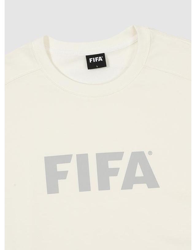 피파1904 [FIFA 1904] 체커보드 맨투맨 아이보리(FF31MR53U_400) 착용컷