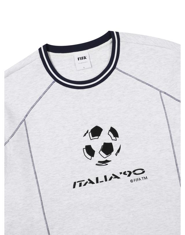 피파1904 [FIFA 1904] 히스토릭 마크 맨투맨 라이트그레이(FF33MR44U_120) 착용컷