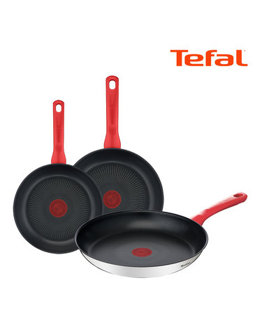 [테팔] 에디션 레드 인덕션 프라이팬  20cm+24cm+28cm
