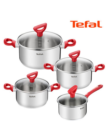 [테팔] 에디션 레드 인덕션냄비 편수16cm+양수18cm+양수20cm+양수24cm