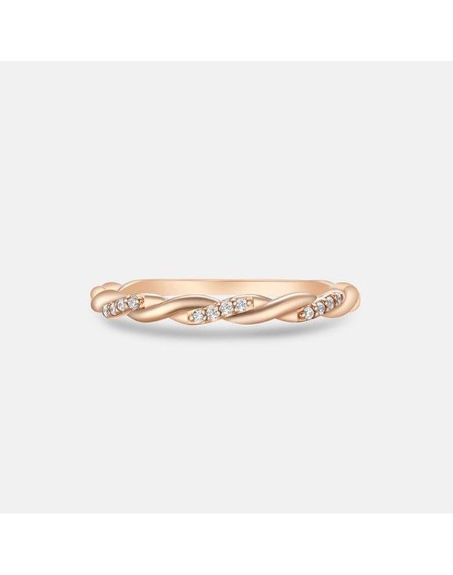 메트로시티 [갤러리아] [메트로시티 주얼리] 코르테 14K 로즈 반지 A251GR3602R4H 착용컷