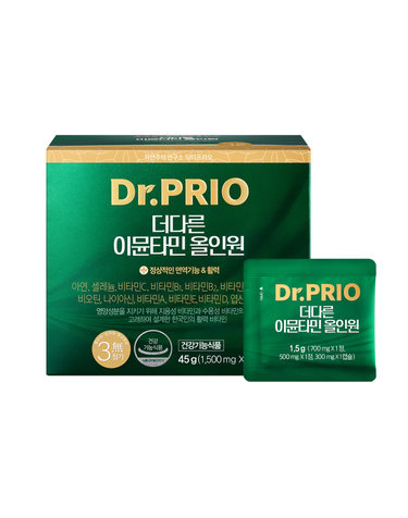 닥터프리오 리뉴얼 이뮨타민올인원 30포 1박스 14종 기능성