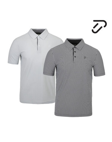 [IJP DESIGN] 이안폴터디자인 남성 스트라이프 배색 반팔티셔츠 - 3622-101-767