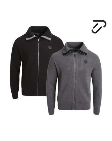 [IJP DESIGN] 이안폴터디자인 남성 하이넥 풀집업 방풍니트 - IPM2WSW261