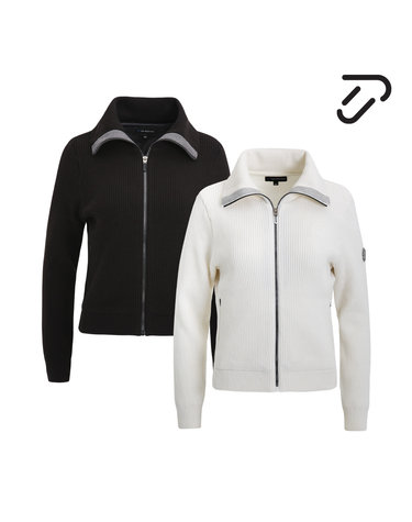 [IJP DESIGN] 이안폴터디자인 여성 슬림핏 풀집업 스웨터 자켓 - IPL2WSW283