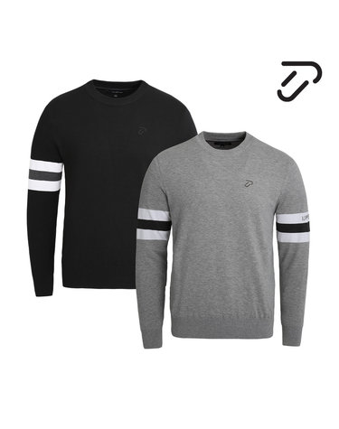 [IJP DESIGN] 이안폴터디자인 남성 라운드넥 방풍니트 - IPM2FSW258
