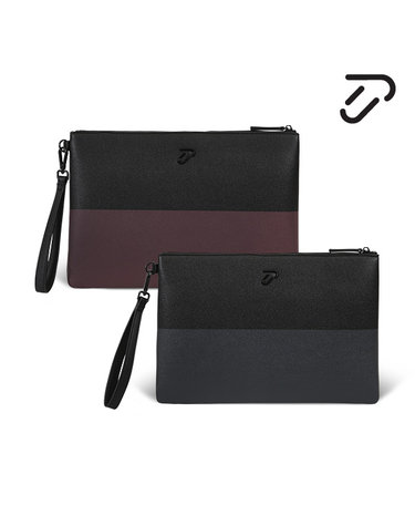 [IJP DESIGN] 이안폴터디자인 배색 프린트 골프 클러치 - 3625-137-267