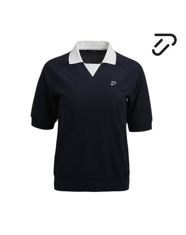[IJP DESIGN] 이안폴터디자인 여성 와플 로고포인트 반팔티셔츠 - IPL3MTS868 NY