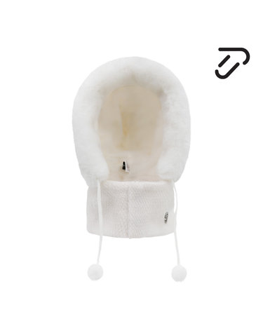 [IJP DESIGN] 이안폴터디자인 여성 니트 후드모자 - IPL3WCP551 IV