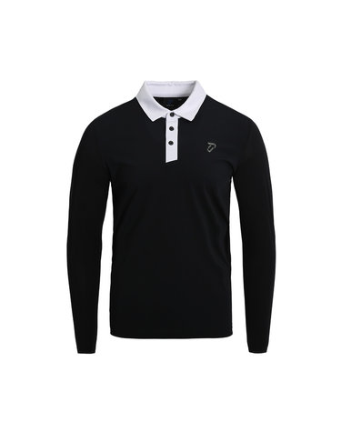 [IJP DESIGN] 이안폴터디자인 남성 배색포인트 냉감소매 티셔츠 - IPM3MTS817 BK
