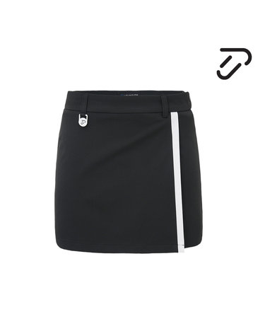 [IJP DESIGN] 이안폴터디자인 여성 라인포인트 스커트 - IPL4MSK452 BK