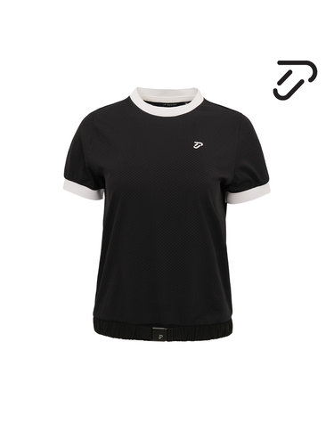 [IJP DESIGN] 이안폴터디자인 여성 라운드 반팔 티셔츠 - IPL4MTS475 BK