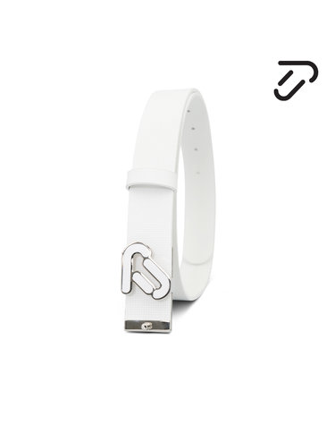 [IJP DESIGN] 이안폴터디자인 여성 심볼로고 패턴 오픈 벨트 - IPL4ABT331 WH