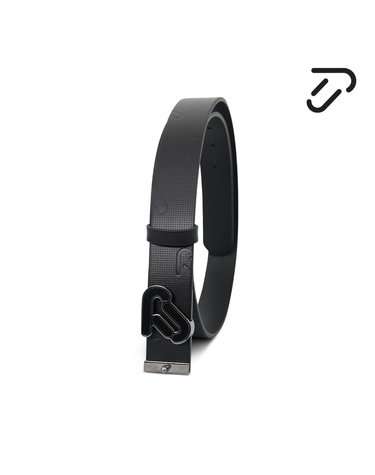 [IJP DESIGN] 이안폴터디자인 여성 심볼로고 패턴 오픈 벨트 - IPL4ABT331 BK