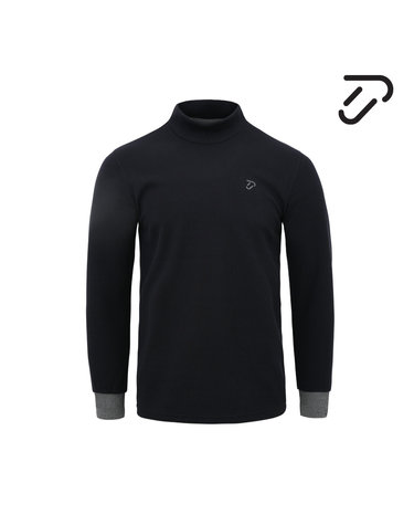 [IJP DESIGN] 이안폴터디자인 남성 로고 버틀 배색 긴팔 티셔츠 - IPM4WTS222 BK