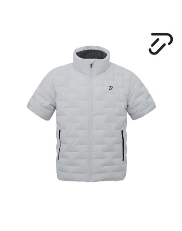 [IJP DESIGN] 이안폴터디자인 남성 스퀘어 퀼팅 반팔 다운점퍼 - IPM4WJP201 LG