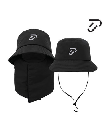 [IJP DESIGN] 이안폴터디자인 공용 투웨이 넥워머 패딩 버킷햇 - IPU4WCP164 BK