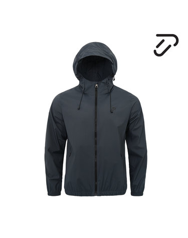 [IJP DESIGN] 이안폴터디자인 남성 경량 후드 바람막이 골프 점퍼 - IPM5SWB622 GY