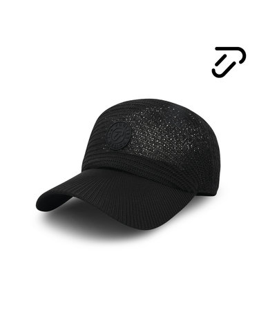 [IJP DESIGN] 이안폴터디자인 여성 곰보 니팅 썸머 골프캡/모자 - IPL5MCP673 BK