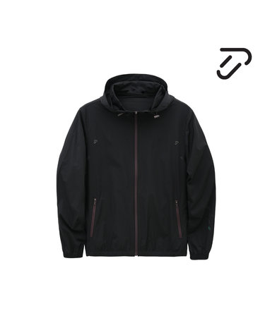 [IJP DESIGN] 이안폴터디자인 남성 러닝 경량 바람막이 점퍼 - IPM6AWB2202 BK