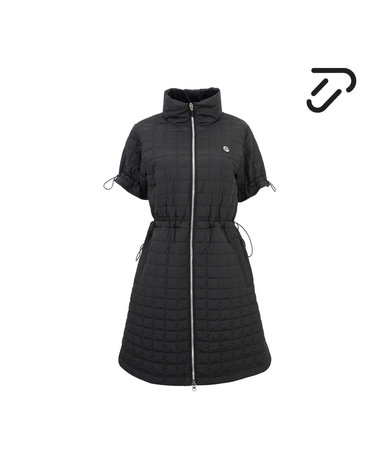 [IJP DESIGN] 이안폴터디자인 방한 퀼팅 집업 골프 원피스 - IPL5WOP511 BK