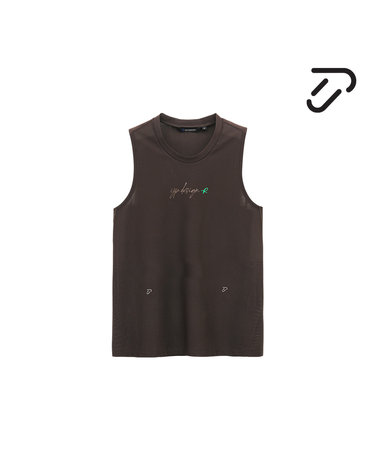 [IJP DESIGN] 이안폴터디자인 남성 시그니처 심볼로고 러닝 조끼 - IPM6ATS2203 BR