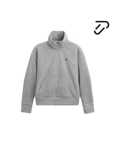 [IJP DESIGN] 이안폴터디자인 여성 오버핏 반집업 티셔츠 - IPL6WTS2608 MG