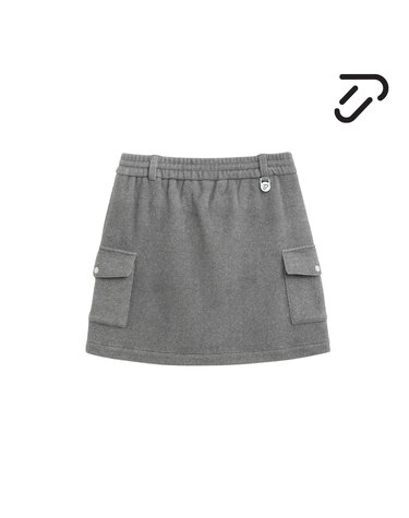 [IJP DESIGN] 이안폴터디자인 여성 빅포켓 퍼 셋업 스커트 - IPL6WCU2616 MG
