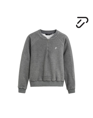 [IJP DESIGN] 이안폴터디자인 여성 반집업 퍼 셋업 티셔츠 - IPL6WTS2607 MG