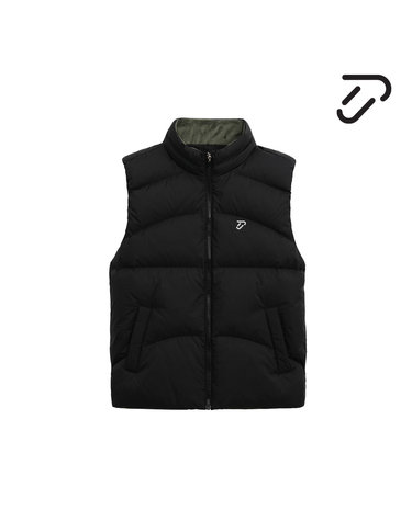 [IJP DESIGN] 이안폴터디자인 남성 덕다운 베스트 패딩조끼-IPM6WWV2663 BK