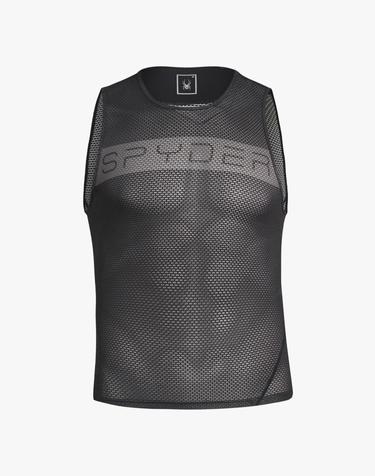 [스파이더] 남성 사이클 프로웹 레터링 슬리브 베이스레이어 SPHPCNSL501MBLK