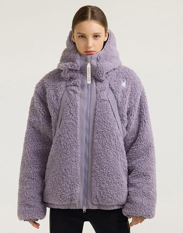 [스파이더] 공용 라이프스타일 플리스 패딩 후드 자켓 SPHWCNJK304ULLC