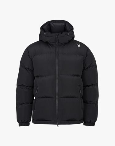 [스파이더] 공용 립스탑 후드 다운 점퍼 SPIWCNDJ301UBLK
