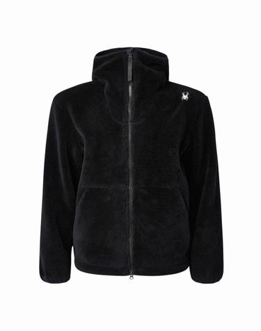 [스파이더] 공용 셜파 후드 집업 자켓 SPIWCNFT305UBLK