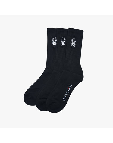 [스파이더] 남성 베이직 중목 양말 3PACK SPJPANSC304MBLK