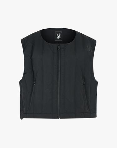 [스파이더] 여성 레이어드 다운 베스트 SPIWCNDV351WBLK