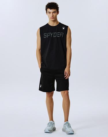 [스파이더] 남성 러닝 메쉬 자카드 4.5부 반바지 SPJFCNTR232MBLK
