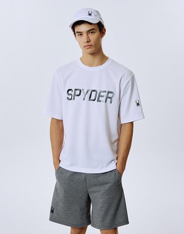 [스파이더] 남성 러닝 메쉬 자카드 4.5부 반바지 SPJFCNTR232MCMG