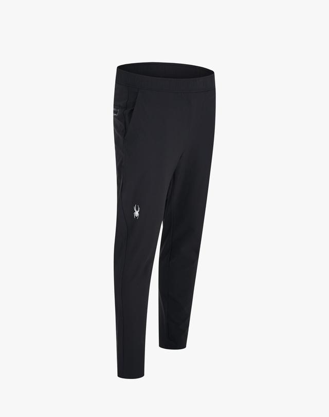 스파이더 [스파이더] 남성 더블 페이스 일자핏 트레이닝 팬츠 SPKPCNFP202MBLK 착용컷