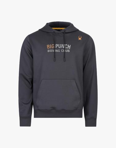[스파이더] 남성 BIG PUNCH BOXING CLUB 담보루 후드 티셔츠 SPJFCNHD209MCGR