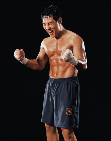 [스파이더] 남성 BIG PUNCH BOXING CLUB 트리코트 4.5부 숏팬츠 SPJFCNTR202MCGR
